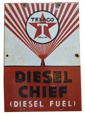 Lot 779 - Texaco enamel advertising sign