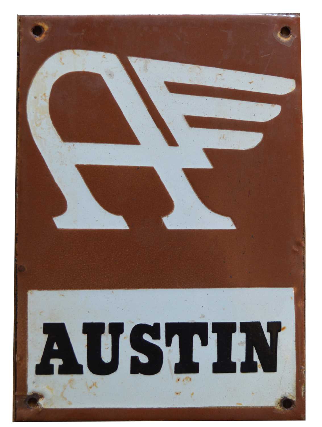 Lot 782 - Austin enamel advertising sign