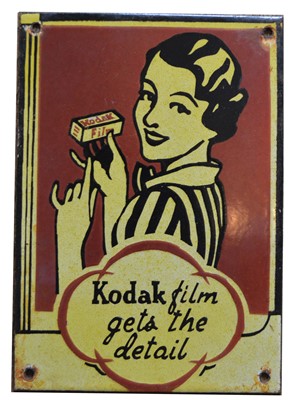 Lot 783 - Kodak enamel advertising sign