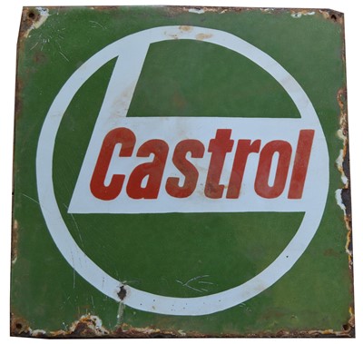 Lot 790 - Castrol enamel advertising sign