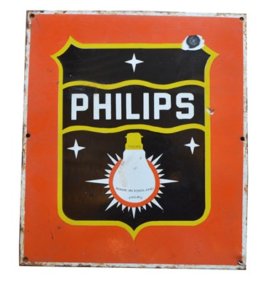 Lot 794 - Philips enamel advertising sign