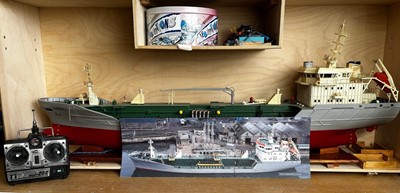 Lot 1140 - A scratch-built scale ship's model of the Asperity (near complete).