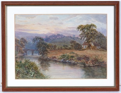 Lot 67 - John Wilson Hepple - Twilight Landscape | watercolour