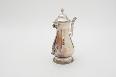 Lot 196 - A George III silver coffee pot, by Francis Crump