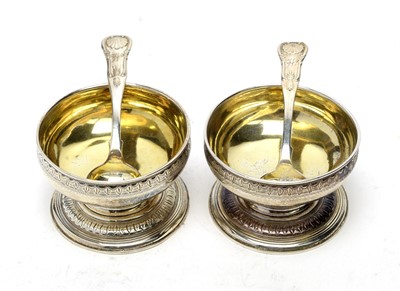 Lot 569 - A pair of George III silver table salts, by John Wakelin & William Taylor