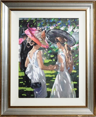 Lot 494 - Sherree Valentine Daines - Royal Ascot Ladies Day I | limited edition embellished canvas print