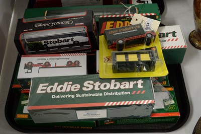 Lot 454 - A selection of diecast Eddie Stobart and other model vehicles; and a T-shirt.