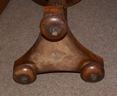 Lot 77 - A William IV mahogany pedestal wine table.