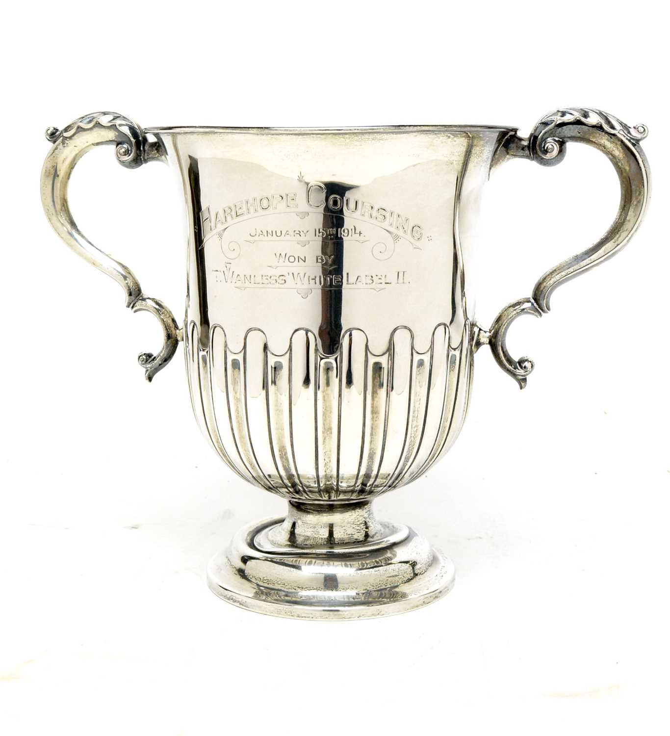 Lot 550 - A George V silver two-handled trophy cup, by Reid & Sons