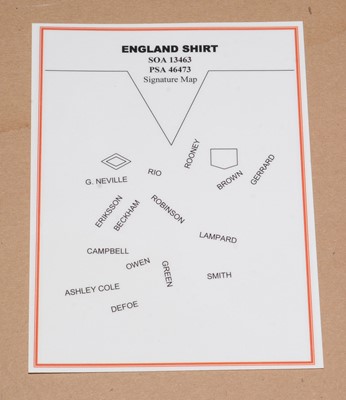 Lot 1177 - England Football: a signed 2006 replica shirt