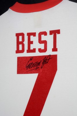 Lot 1179 - George Best, Manchester United: a signed replica shirt
