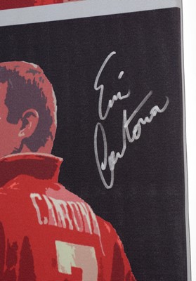 Lot 1170 - Eric Cantona, Manchester United: three signed pictures