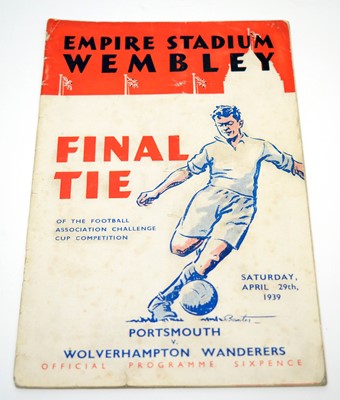 Lot 1164 - FA Cup Final Tie programme 1939
