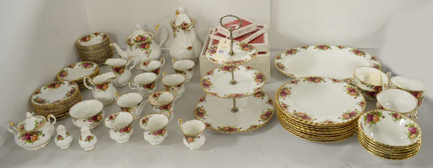 Lot 457 - An Extensive Royal Albert 'Old Country Roses' pattern tea, coffee and dinner service.