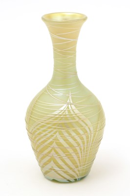 Lot 810 - Tiffany iridescent glass vase