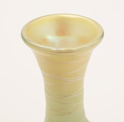 Lot 810 - Tiffany iridescent glass vase