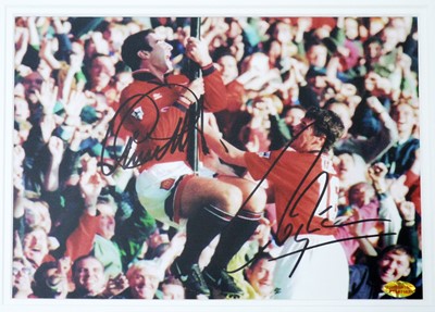 Lot 1171 - Two Manchester United signed photographs