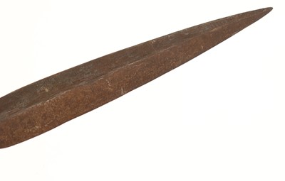 Lot 959 - Two fishing spears and a tribal stick