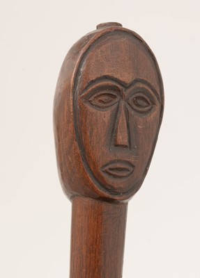Lot 960 - A selection of African sticks, throwing sticks and clubs