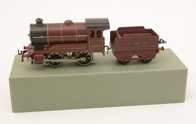 Lot 1060 - Hornby 1948-52 maroon LMS 20volt loco and tender