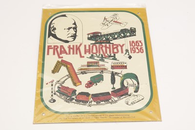 Lot 701 - A limited edition enamel advertising sign for Frank Hornby