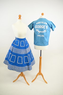 Lot 1239 - 1950s Rockabilly skirt and sports shirt