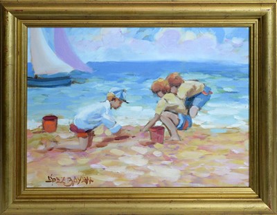 Lot 641 - Lisandro Lopez Baylon - Building Sandcastles | oil