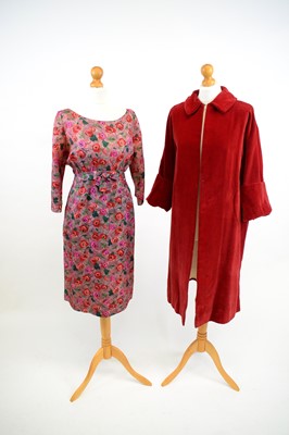 Lot 1252 - A 1960s cocktail dress and coat