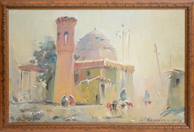 Lot 557 - Brynskikh Boris Alexandrovich - Street Scene, Bukhara | oil