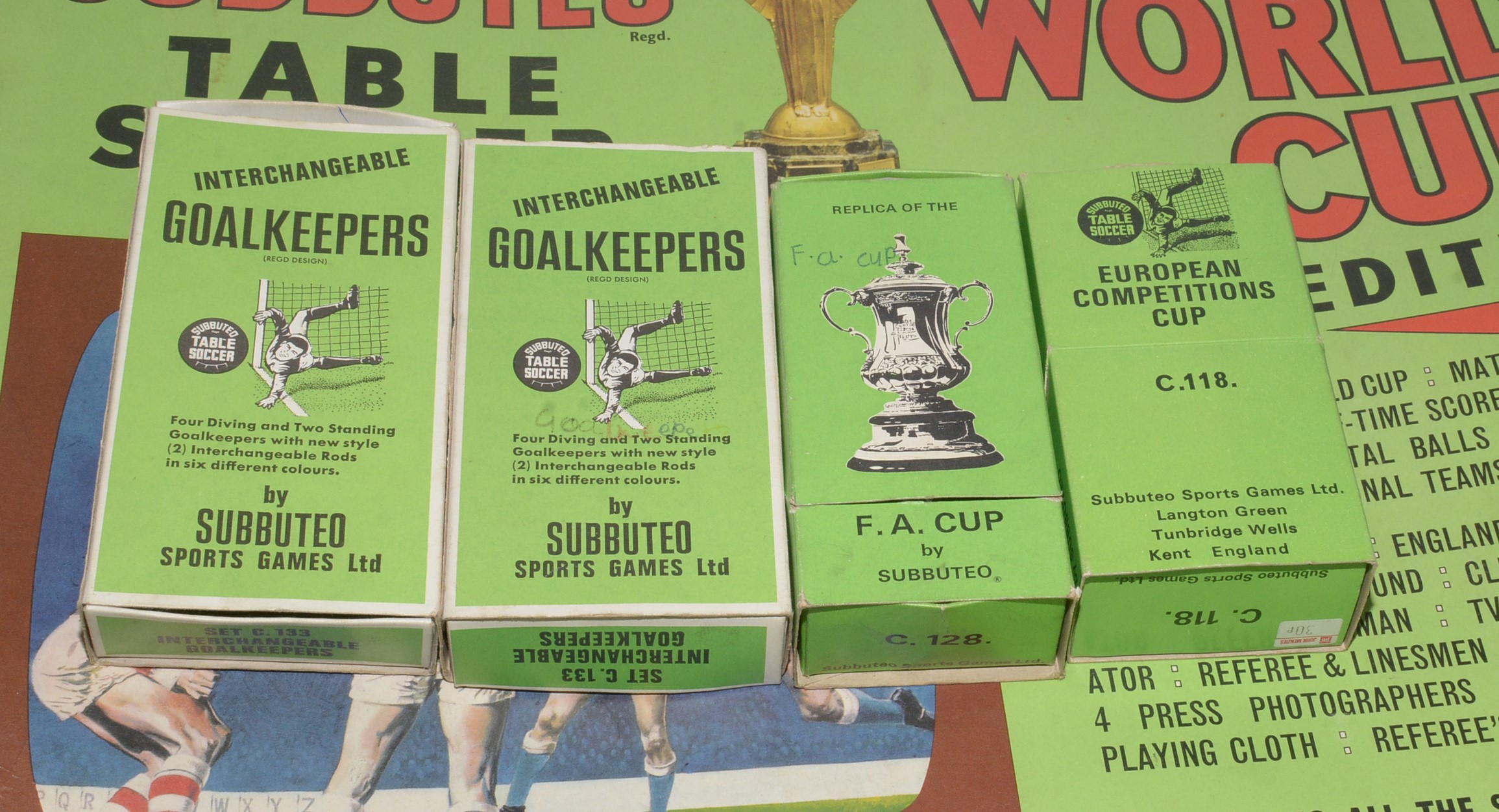 スポーツゲーム(野球盤等) SUBBUTEO Original World CUP Set. SUBBUTEO Original World CUP Set.
