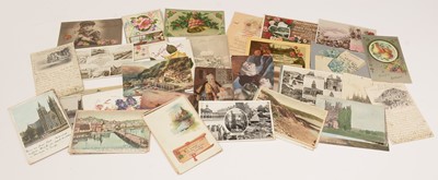 Lot 1048 - A large quantity of British and European postcards of various genres.