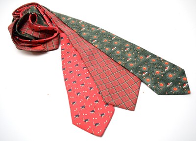 Lot 1264 - Hermes silk neckties