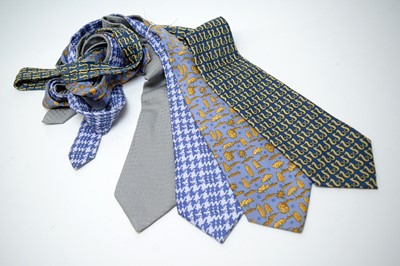 Lot 1265 - Hermes silk neckties