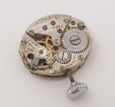 Lot 384 - An early 20th Century platinum cased cocktail watch