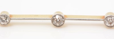 Lot 511 - A Victorian diamond bar brooch