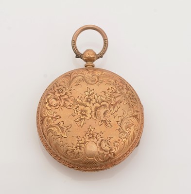 Lot 388 - A Victorian 18ct yellow gold pocket watch