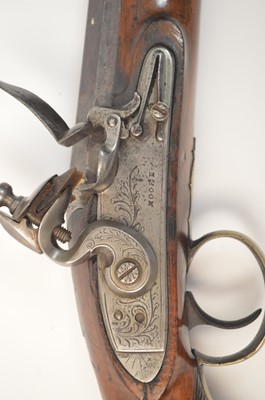 Lot 1025 - An early 19th Century flintlock pistol, by Moore