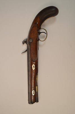 Lot 1025 - An early 19th Century flintlock pistol, by Moore