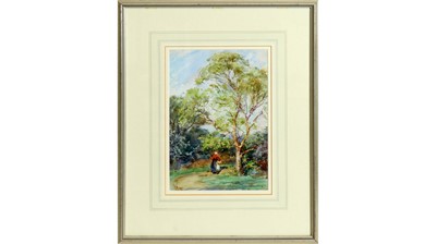Lot 799 - John Atkinson  [Staithes Group] - The Woodland Path | watercolour