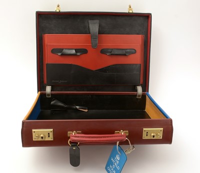 Lot 456 - A Swaine and Adeney leather "Pop Art" briefcase
