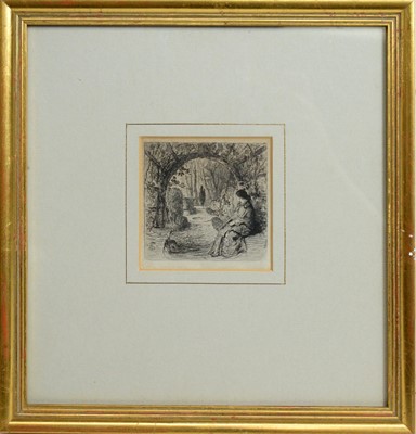 Lot 820 - William Bell Scott - etching