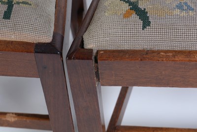 Lot 20 - Six George III style mahogany dining chairs