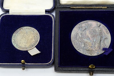 Lot 161 - Six silver, silver gilt and metal Agricultural prize medallions