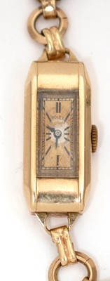 Lot 394 - Rolex Princess: a 9ct yellow gold cased lady's cocktail watch