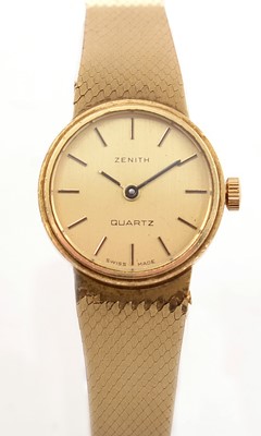 Lot 396 - Zenith: a 9ct yellow gold cocktail watch
