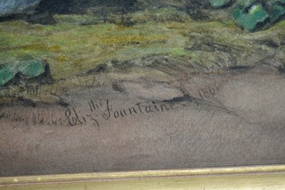 Lot 869 - Elizabeth Fountaine - Scene on the River Garry, Perthshire | watercolour