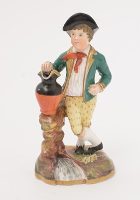 Lot 796 - Two Meissen style figure and an English bone china figure.