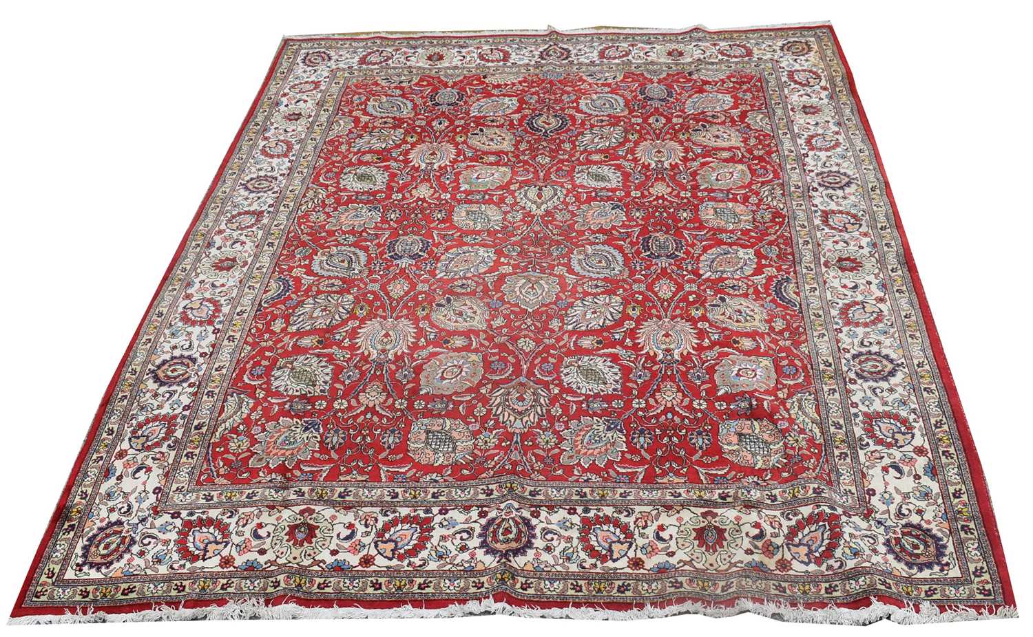 Lot 678 - A Tabriz carpet by Master Weaver Hussien Lalaie