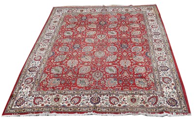 Lot 95A - A Tabriz carpet by Master Weaver Hussien Lalaie