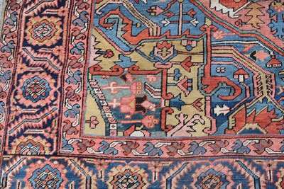 Lot 637 - A Heriz carpet